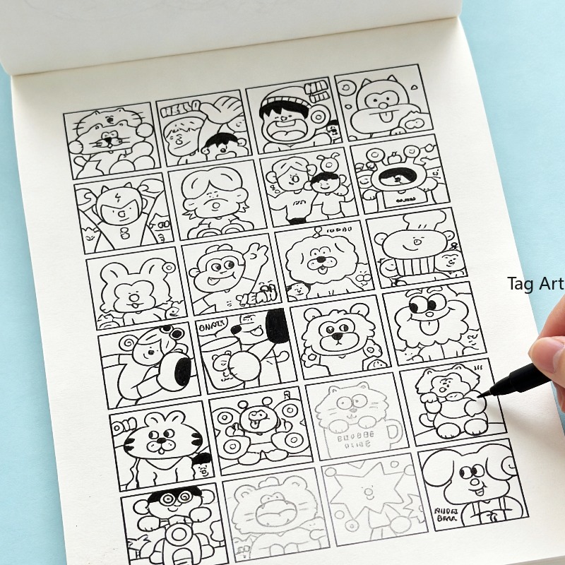 Food Snacks Coloring Book - Книга-раскраска для снятия тревоги, альбом для