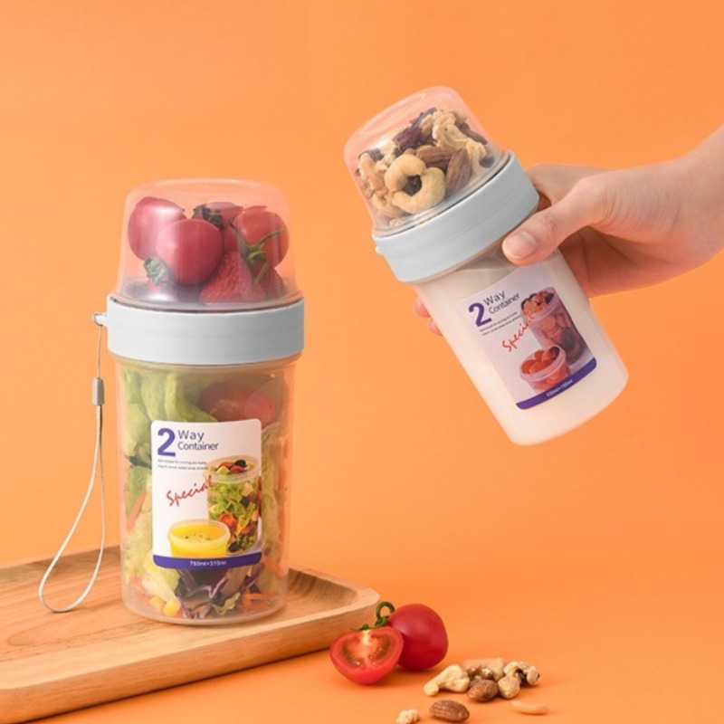Baby Food Snacks Yogurt - Портативный двухслойный многофункциональный контейнер для хранения