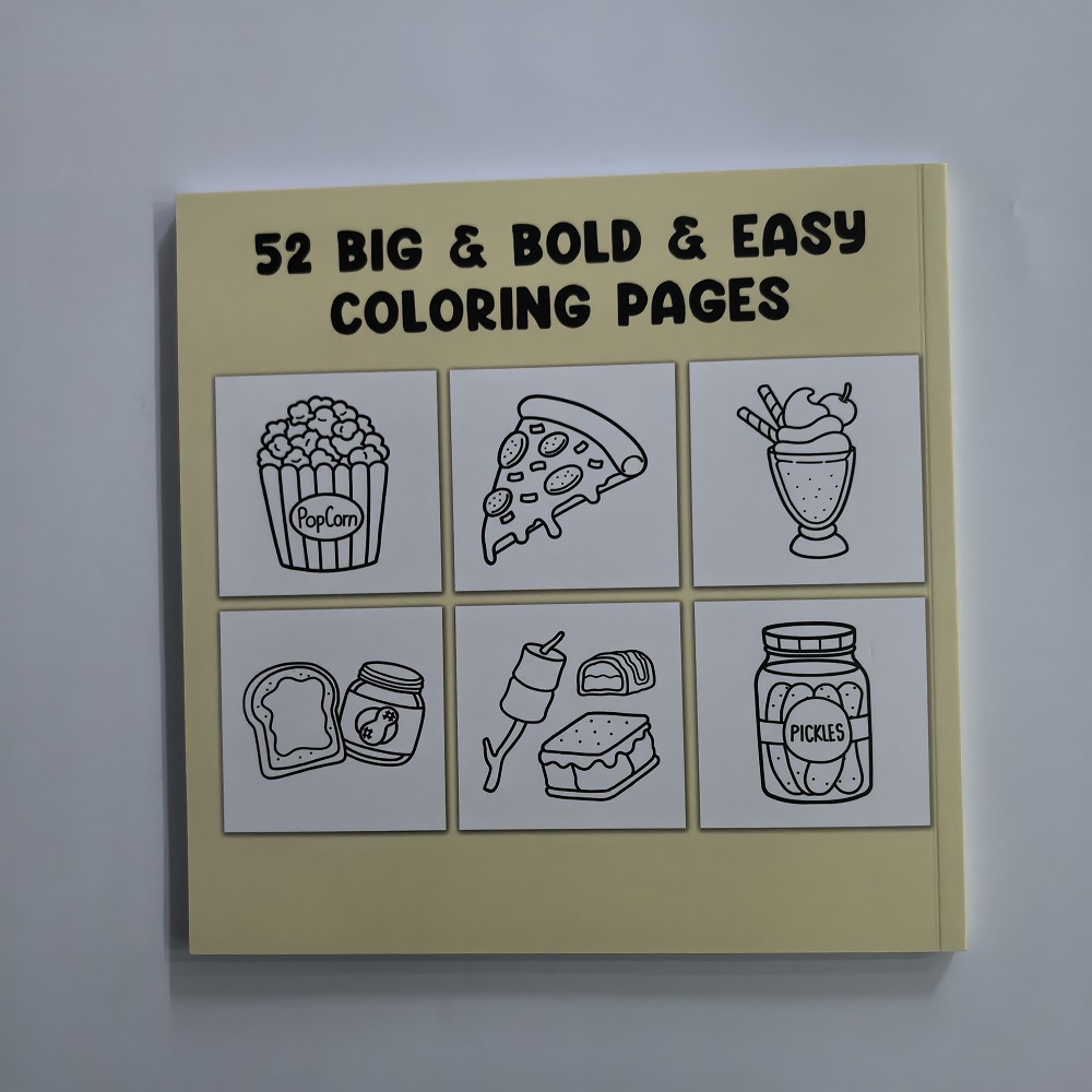 Книжка-раскраска для еды, напи – обзор и цена Food Snacks Coloring Book