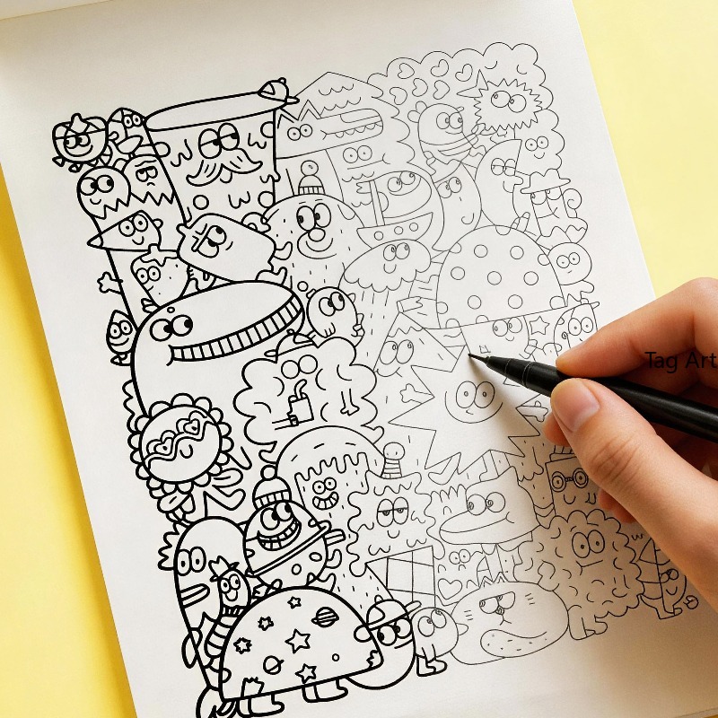 Книга-раскраска для снятия тре – обзор и цена Food Snacks Coloring Book