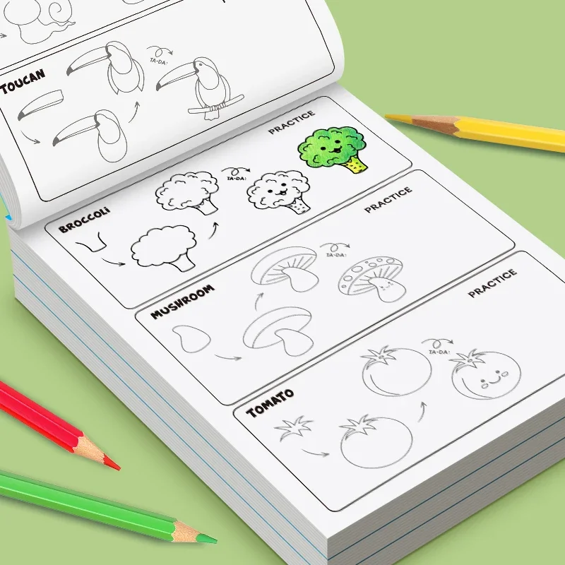 Рабочая тетрадь для рисования  – обзор и цена Food Snacks Coloring Book