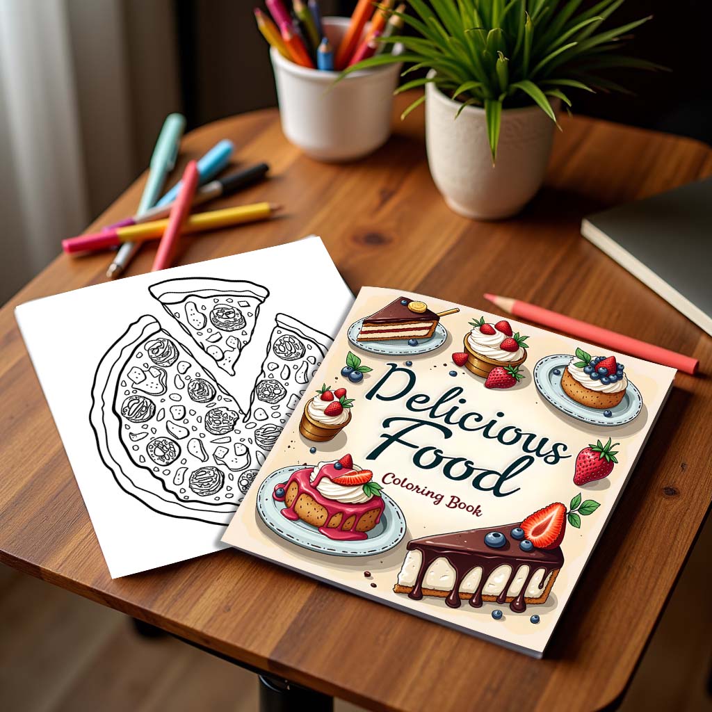 1 шт. Оригинальная раскраска в – обзор и цена Food Snacks Coloring Book
