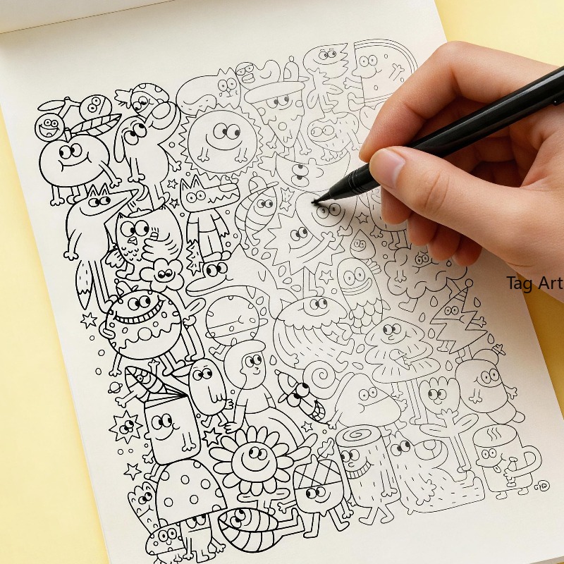 Книга-раскраска для снятия тре – обзор и цена Food Snacks Coloring Book