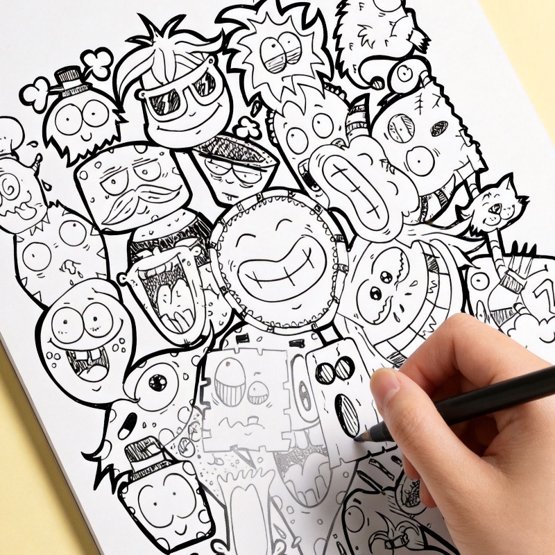 Книга-раскраска для взрослых:  – обзор и цена Food Snacks Coloring Book