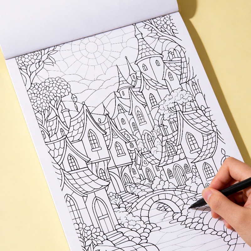 Книга-раскраска для взрослых:  – обзор и цена Food Snacks Coloring Book