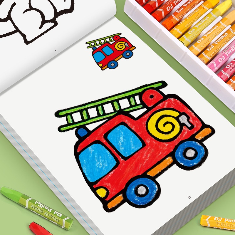 Детская книжка-раскраска с цве – обзор и цена Food Snacks Coloring Book